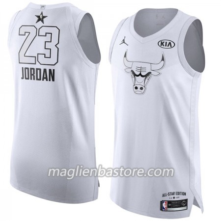 Maglia Chicago Bulls Michael Jordan 23 2018 All-Star Jordan Brand Bianco Swingman - Uomo
